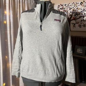 Vineyard Vines shepshirt gray Quarter-Zip Sweatshirt